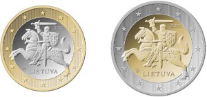 1 et 2 euros lituanien