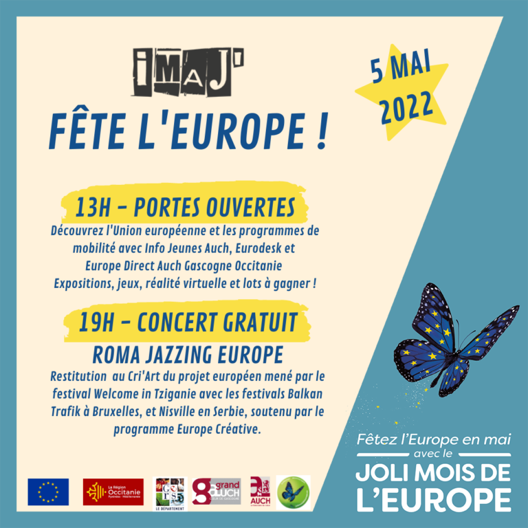 IMAJ’ fête l’Europe le jeudi 5 mai 2022 !