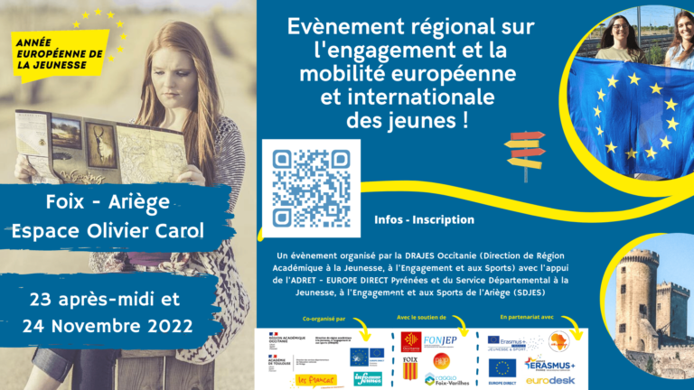 Événement régional sur l’engagement et la mobilité européenne et internationale des jeunes
