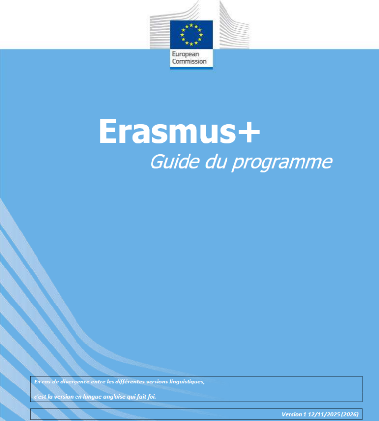 📘 Le nouveau guide Erasmus+ 2026 est disponible !